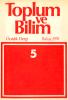 Toplum ve Bilim 5 Bahar 1978