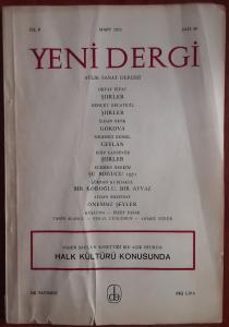 Yeni Dergi 90 Mart 1972 / Halk Kültürü Konusunda