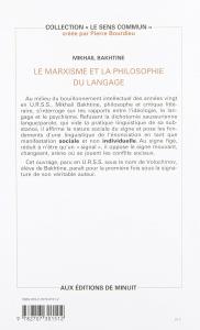 Le Marxisme et la philosophie du langage Mihail Bahtin