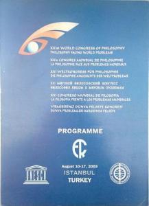 21. Dünya Felsefe Kongresi, Dünya Problemleri Karşısında Felsefe