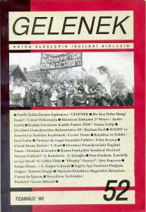 Gelenek Sayı 52 Temmuz 1996