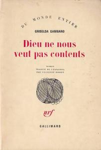 Dieu ne nous veut pas contents Grisalde Gambaro
