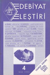 Edebiyat Eleştiri 4 Güz 1993