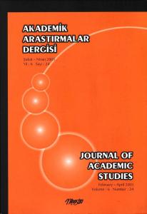 Akademik Araştırmalar Dergisi 24 Şubat Nisan 2005