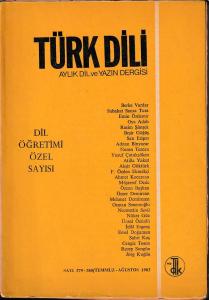 Türk Dili 379 380 Temmuz Ağustos 1983 Dil Öğretimi Özel Sayısı