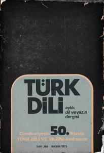 Türk Dili 266 Kasım 1973 Türk Dili ve Yazını Özel Sayısı