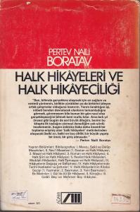Halk Hikayeleri ve Halk Hikayeciliği Pertev Naili Boratav