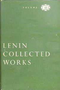 Lenin Collected Works Volume 45
