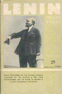 Lenin Collected Works Volume 29 1919