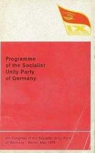 Programme Of The Socialist Unity Party Of Germany Kolektif